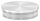 Rohrabschlussstopfen, für Rohr 76,1x2,0mm, flach, zum Einschlagen, mit Rändelung, hohl, V2A