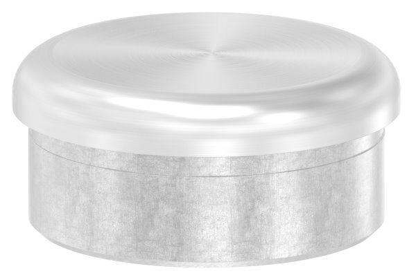 Rohrabschlussstopfen, für Rohr 48,3x2,0mm, flach, zum Einkleben , hohl, V2A