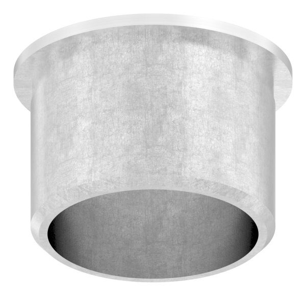 Rohrabschlussstopfen, für Rohr 33,7x2,0mm, leicht gewölbt, zum Einkleben, hohl, V2A