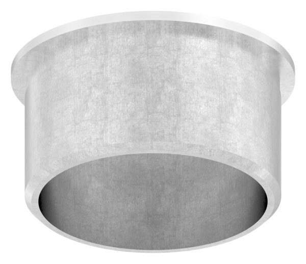 Rohrabschlussstopfen, für Rohr 42,4x2,0mm, mit Gewinde M8, leicht gewölbt, zum Einkleben, hohl, V2A