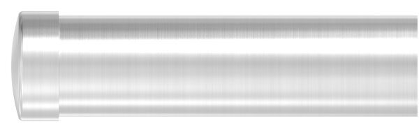 Endkappe zum Überstecken für Rohr 42,4mm, geschliffen, V2A