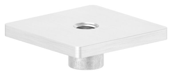 Platte, 40x40mm, t: 4mm, mit Innengewinde M8, flach, zum...