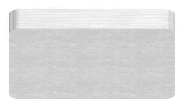 Platte zum Aufschweißen, für Quadratrohr 30x30mm, geschliffen, V2A