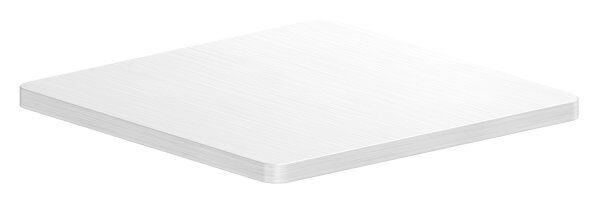 Platte zum Aufschweißen t: 2mm, für Quadratrohr 40x40mm, geschliffen, V2A