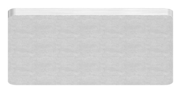 Platte zum Aufschweißen t: 2mm, für Quadratrohr 40x40mm, geschliffen, V2A