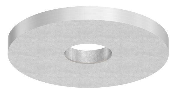 Platte, Ø 42,4mm, t: 4mm, mit Bohrung 12,1mm, flach, zum Aufschweißen, V2A