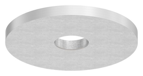 Platte, Ø 48,3mm, t: 4mm, mit Bohrung 12,1mm, flach, zum Aufschweißen, V2A