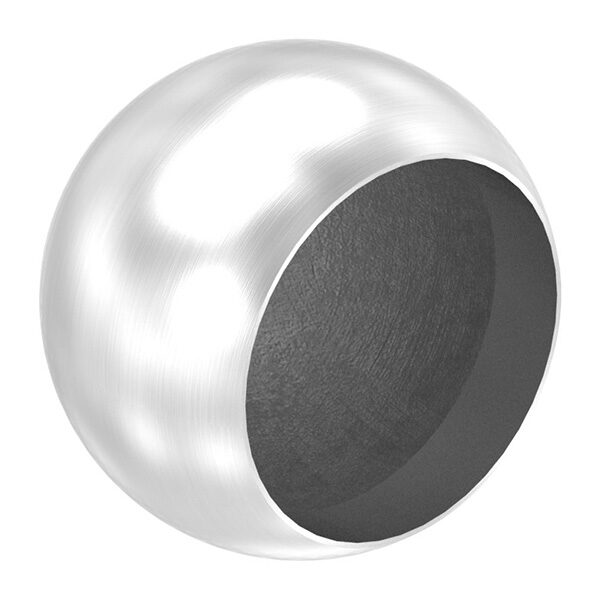 Rohrabschlusskugel -hohl- für 42,4mm Rohr, mit M8...