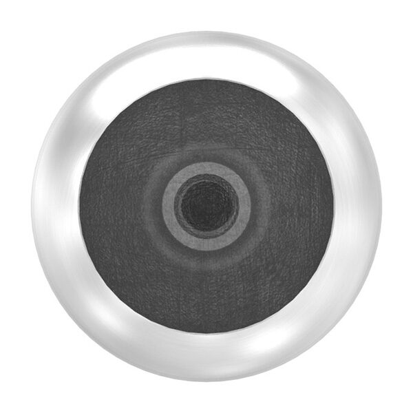 Rohrabschlusskugel -hohl- für 33,7mm Rohr, mit M8 Innengewinde, Ø 47mm, Korn 240, V2A