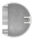 Rohrabschlusskugel -hohl- für 48,3mm Rohr, mit M8 Innengewinde, Ø 64,5mm, Korn 240, V2A