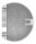 Rohrabschlusskugel -hohl- für 60,3mm Rohr, mit M8 Innengewinde, Ø 85mm, Korn 240, V2A