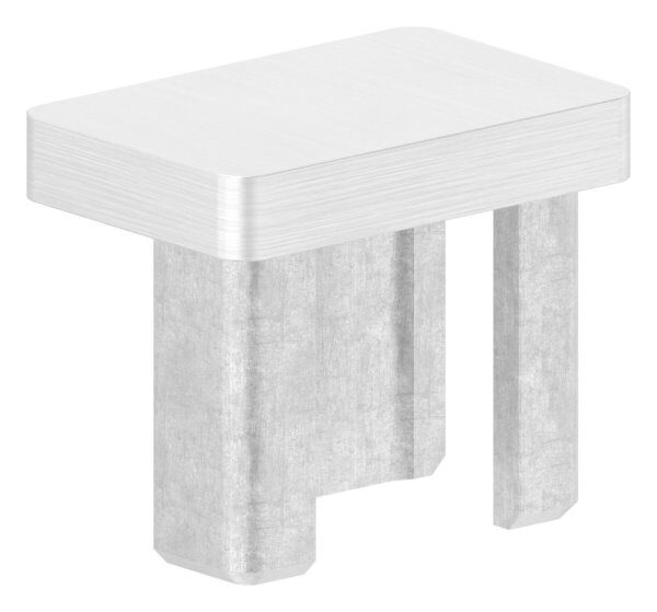 Einsteckkappe, für Rechteckrohr 30x20x2,0mm, V4A