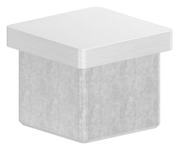 Einsteckkappe, für Quadratrohr 30x30x2,0mm, V2A
