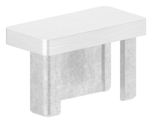 Einsteckkappe, für Rechteckrohr 40x20x2,0mm, V4A