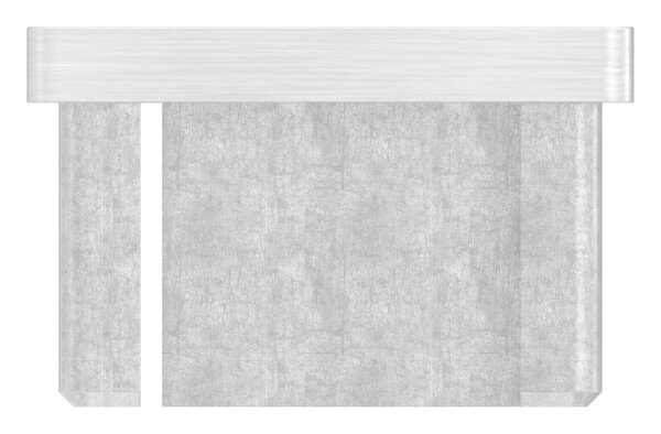 Einsteckkappe, für Rechteckrohr 40x20x2,0mm, V4A