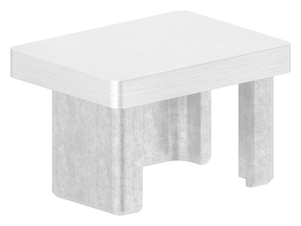 Einsteckkappe, für Rechteckrohr 40x30x2,0mm, V4A