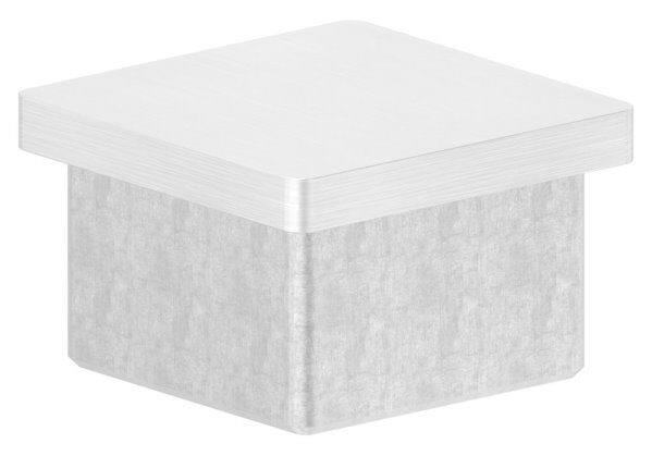 Einsteckkappe, für Quadratrohr 40x40x3,0mm, V4A