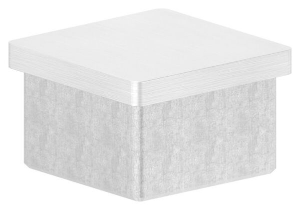 Einsteckkappe, für Quadratrohr 40x40x2,0mm, V2A