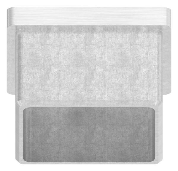 Einsteckkappe, für Quadratrohr 40x40x2,0mm, V2A
