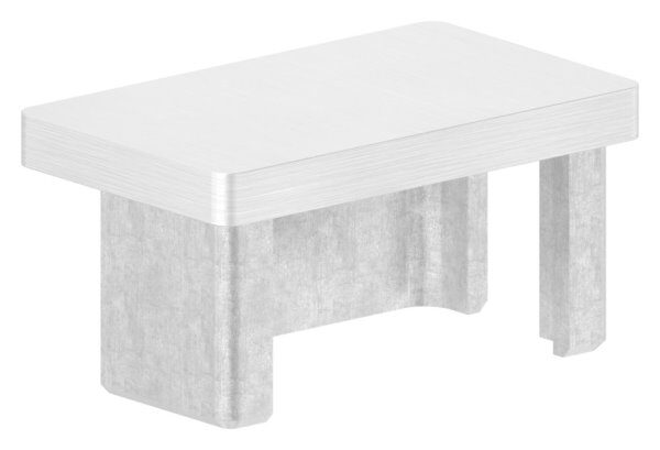 Einsteckkappe, für Rechteckrohr 50x30x2,0mm, V4A