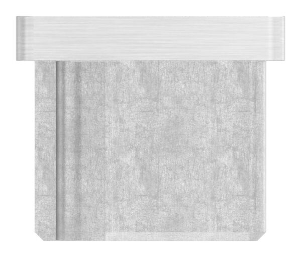 Einsteckkappe, für Rechteckrohr 50x30x2,0mm, V2A