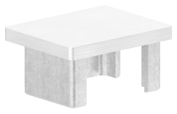 Einsteckkappe, für Rechteckrohr 50x40x3,0mm, V2A