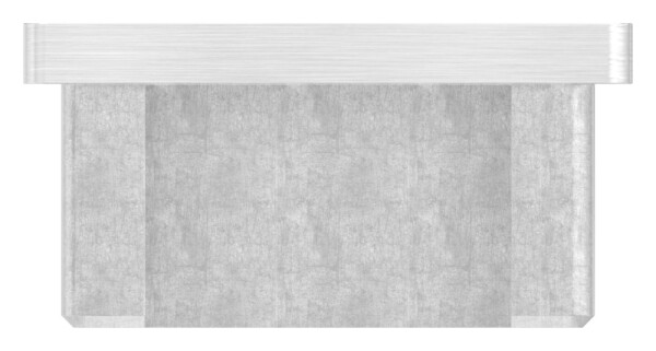 Einsteckkappe, für Rechteckrohr 50x40x3,0mm, V2A