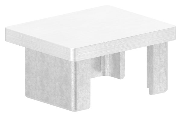 Einsteckkappe, für Rechteckrohr 50x40x2,0mm, V2A