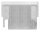 Einsteckkappe, für Rechteckrohr 50x40x2,0mm, V2A