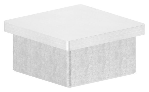 Einsteckkappe, für Quadratrohr 50x50x3,0mm, V4A