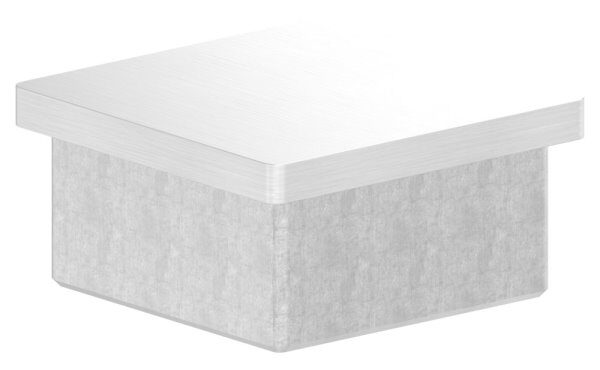 Einsteckkappe, für Quadratrohr 50x50x3,0mm, V2A