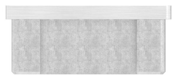 Einsteckkappe, für Rechteckrohr 60x20x2,0mm, V4A