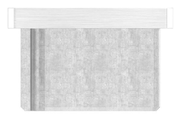 Einsteckkappe, für Rechteckrohr 60x40x3,0mm, V2A