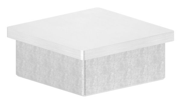 Einsteckkappe, für Quadratrohr 60x60x3,0mm, V2A