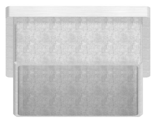 Einsteckkappe, für Quadratrohr 60x60x3,0mm, V2A