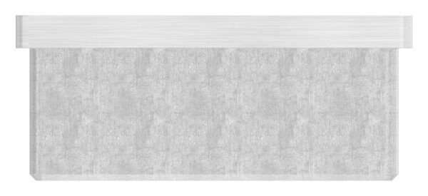 Einsteckkappe für Rohr 60x60x2,0mm, V2A