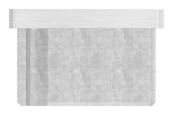 Einsteckkappe, für Rechteckrohr 80x40x2,0mm, V4A