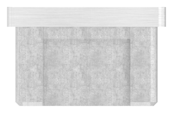 Einsteckkappe, für Rechteckrohr 40x20x2,0mm, mit Gewinde M8, V4A