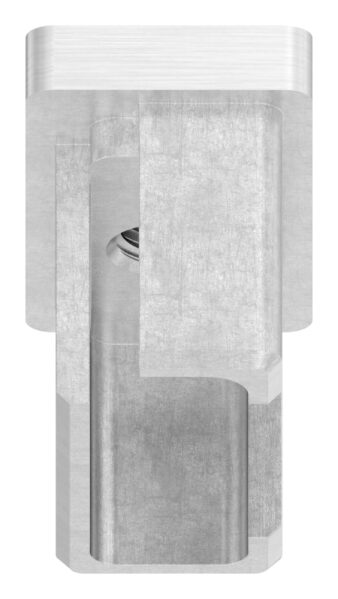 Einsteckkappe, für Rechteckrohr 40x20x2,0mm, mit Gewinde M8, V4A