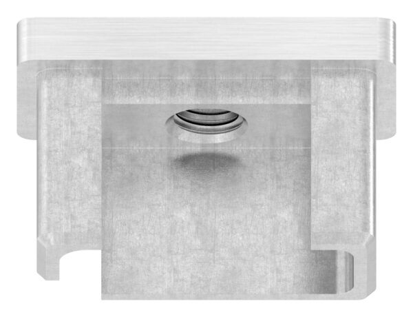 Einsteckkappe, für Rechteckrohr 40x20x2,0mm, mit Gewinde M8, V4A