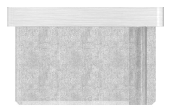 Einsteckkappe, für Rechteckrohr 40x30x2,0mm, mit Gewinde M8, V4A