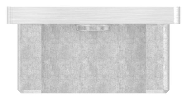 Einsteckkappe, für Rechteckrohr 50x40x3,0mm, mit Gewinde M8, V2A