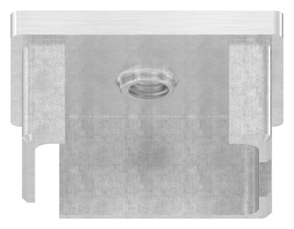 Einsteckkappe, für Rechteckrohr 50x40x2,0mm, mit Gewinde M8, V2A