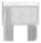 Einsteckkappe, für Rechteckrohr 50x40x2,0mm, mit Gewinde M8, V2A
