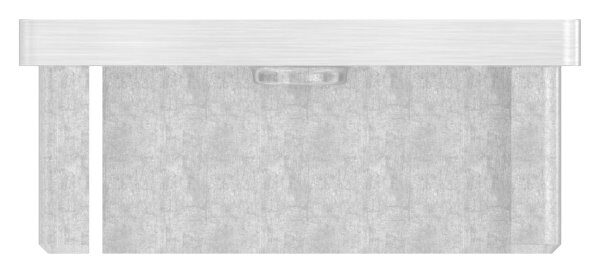 Einsteckkappe, für Rechteckrohr 60x40x2,0mm, mit Gewinde M8, V4A