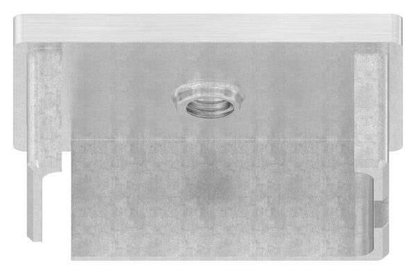 Einsteckkappe, für Rechteckrohr 60x40x2,0mm, mit Gewinde M8, V4A