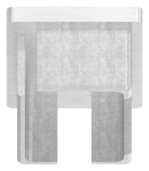 Einsteckkappe, für Rechteckrohr 60x40x2,0mm, mit Gewinde M8, V2A