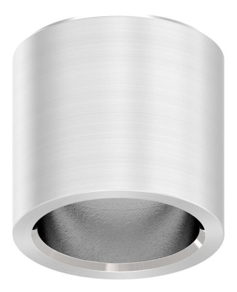 Endkappe für 12mm Rundmaterial, flach, zum Kleben, V2A