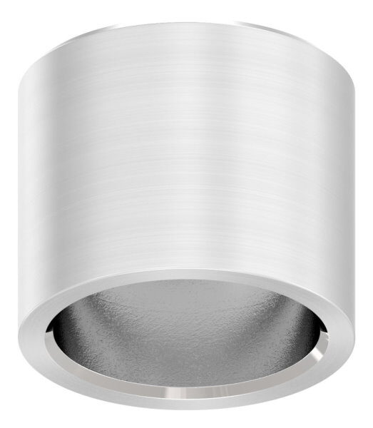 Endkappe für 14mm Rundmaterial, flach, zum Kleben, V2A