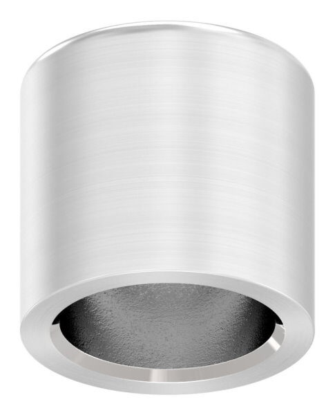 Endkappe für 10mm Rundmaterial, leicht gewölbt, zum Kleben, V2A